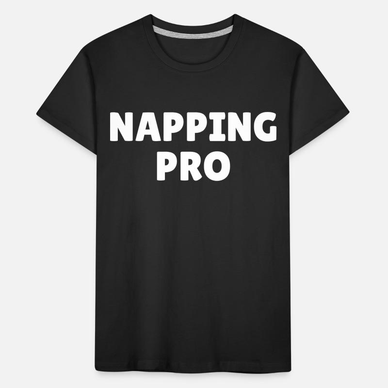 Napping pro, funny napping slogan Kids' Premium Organic T-Shirt