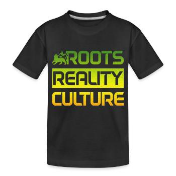 Reggae Musik Rastafari Jamaika - Kinder Premium Bio T-Shirt - Schwarz - Vorne