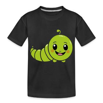 Chenilles insecte Amour petite chenille - T-shirt bio Premium Enfant - noir - Devant