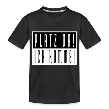 alltag witzig angeber geek - Kinder Premium Bio T-Shirt - Schwarz - Vorne