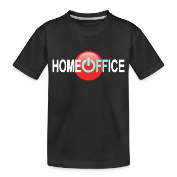 Home OFFice - Auszeit - Kinder Premium Bio T-Shirt - Schwarz - Vorne