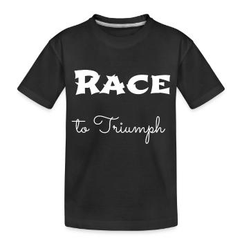present idea birthday excitement adventure jockey - Kids' Premium Organic T-Shirt - black - Front