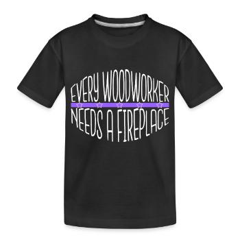 Idée cadeau apprenti charpentier drôle T-shirts blagues - T-shirt bio Premium Enfant - noir - Devant
