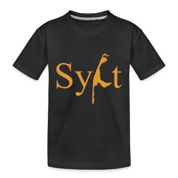 Sylt - North Sea - Germany - Kampen - Island - Kids' Premium Organic T-Shirt - black - Front