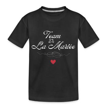 Braut Team - Braut Team - Kinder Premium Bio T-Shirt - Schwarz - Vorne