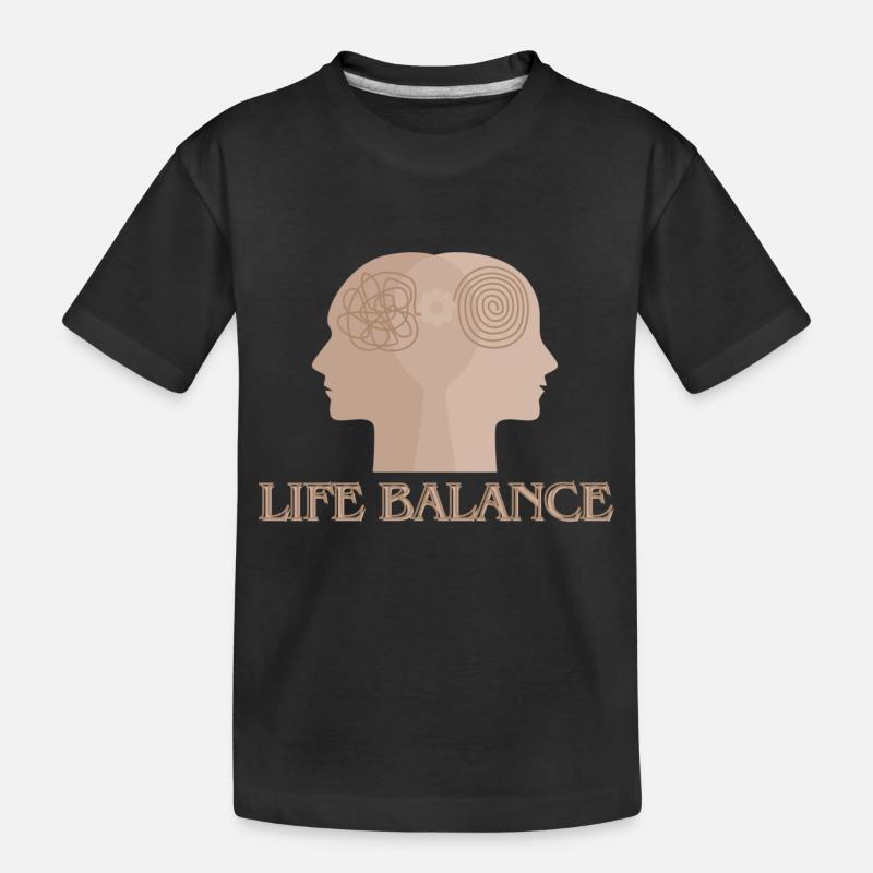 Équilibre de vie - T-shirt bio Premium Enfant - noir