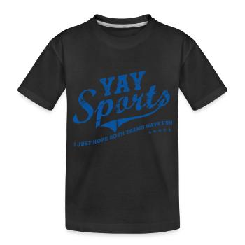 Allez faire du sport ! Sports drôles - T-shirt bio Premium Enfant - noir - Devant