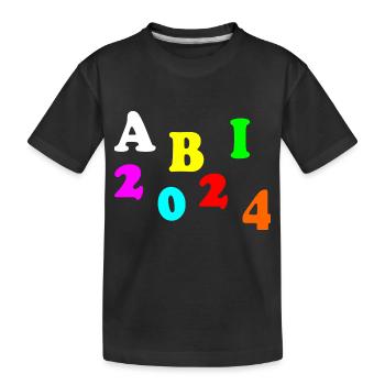 Abi 2024 - Kinder Premium Bio T-Shirt - Schwarz - Vorne