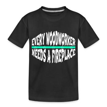 lumber union carpenter gift idea - Kinder Premium Bio T-Shirt - Schwarz - Vorne