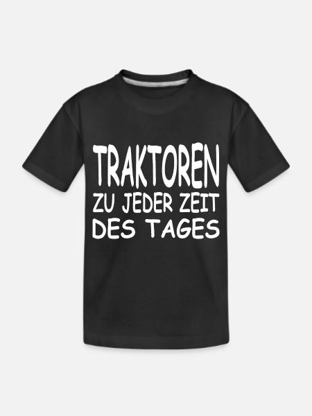 Traktor - Kinder Premium Bio T-Shirt - Schwarz