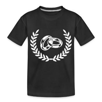Alliances blanches - T-shirt bio Premium Enfant - noir - Devant