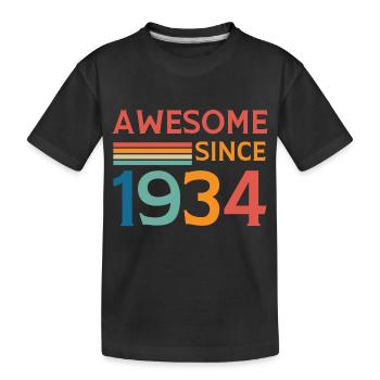 Awesome since 1934 - T-shirt bio Premium Enfant - noir - Devant