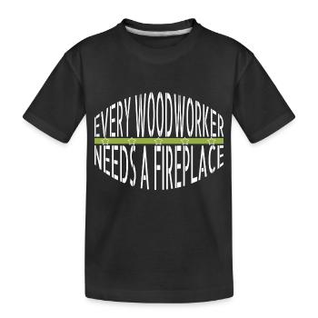 Jouons aux T-shirts Carpenter Wood - T-shirt bio Premium Enfant - noir - Devant