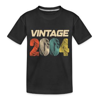 Jahrgang 2004 Retro - Bestseller - Kinder Premium Bio T-Shirt - Schwarz - Vorne
