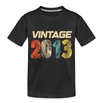 Jahrgang 2013 Retro - Bestseller - Kinder Premium Bio T-Shirt - Schwarz - Vorne