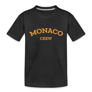 Monaco Crew - Monte Carlo - Mer Méditerranée - T-shirt bio Premium Enfant - noir - Devant