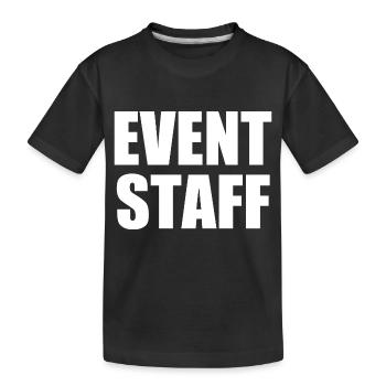 Event staff - Kinder Premium Bio T-Shirt - Schwarz - Vorne