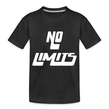 No Limits - Kids' Premium Organic T-Shirt - black - Front