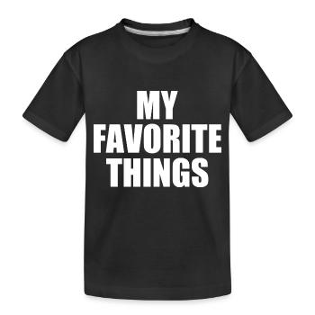 my favorite things - Kinder Premium Bio T-Shirt - Schwarz - Vorne