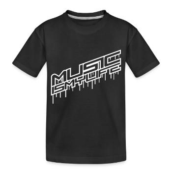 Music is Life Graffiti Tropfen Musik Leben Spruch - T-shirt bio Premium Enfant - noir - Devant