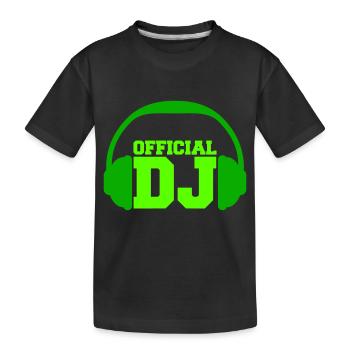 Logo officiel DJ Star Headphones Dance Party Music - T-shirt bio Premium Enfant - noir - Devant
