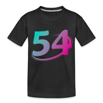 Number 54 multicolor - Kids' Premium Organic T-Shirt - black - Front