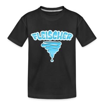 Beruf Fleischer - Kinder Premium Bio T-Shirt - Schwarz - Vorne