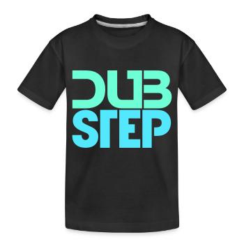 Dub Step Techno Musique Party Club Texte Lettrage - T-shirt bio Premium Enfant - noir - Devant