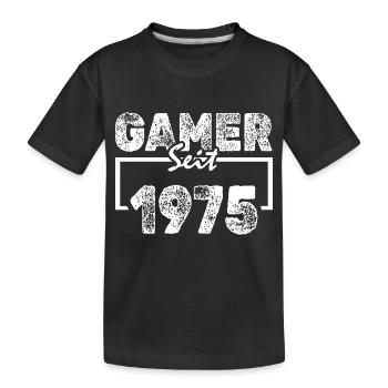 1975 - Kinder Premium Bio T-Shirt - Schwarz - Vorne