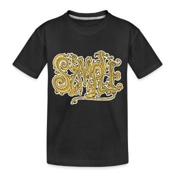 Graff Simple - Kids' Premium Organic T-Shirt - black - Front
