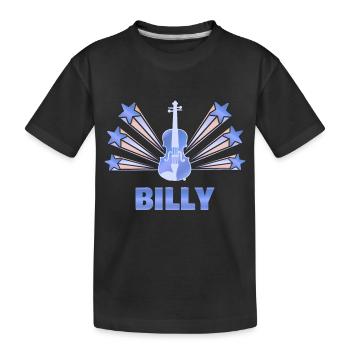 Billy as a musical instrument - Kids' Premium Organic T-Shirt - black - Front