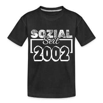 2002 - T-shirt bio Premium Enfant - noir - Devant