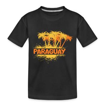 Paraguay - Kinder Premium Bio T-Shirt - Schwarz - Vorne