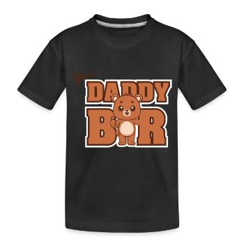 Daddy Bear - Kids' Premium Organic T-Shirt - black - Front