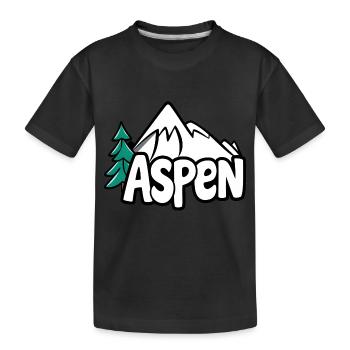 Aspen Colorado USA - Kinder Premium Bio T-Shirt - Schwarz - Vorne
