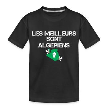 The best are Algerians - Kids' Premium Organic T-Shirt - black - Front