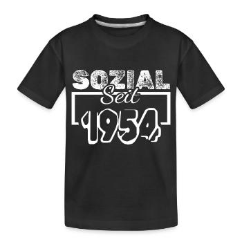 Travailleur social 1954 - T-shirt bio Premium Enfant - noir - Devant