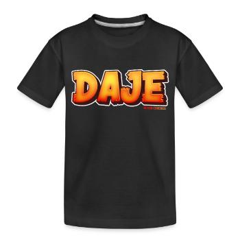 Roman phrases: DAJE - Kids' Premium Organic T-Shirt - black - Front