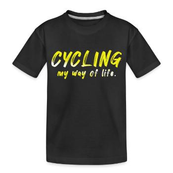 Fahrrad Fahrräder Fahrrad Fahrrad Fahrrad Biker MTB 7 - Kinder Premium Bio T-Shirt - Schwarz - Vorne