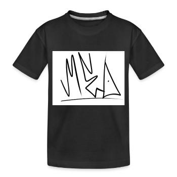 Graffiti - Kinder Premium Bio T-Shirt - Schwarz - Vorne