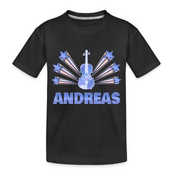 Musical instrument Andreas - Kids' Premium Organic T-Shirt - black - Front