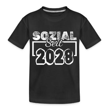 2028 - T-shirt bio Premium Enfant - noir - Devant