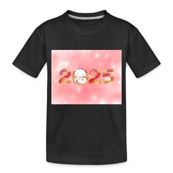 Chinese New Year 2025 Design Chinese New - Kids' Premium Organic T-Shirt - black - Front