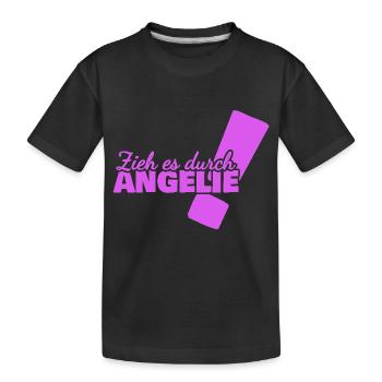Angélie - T-shirt bio Premium Enfant - noir - Devant