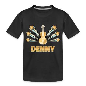 Gift for Denny - Kids' Premium Organic T-Shirt - black - Front