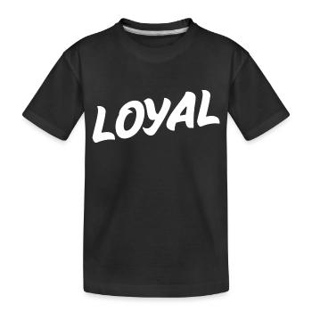 Loyauté loyale - T-shirt bio Premium Enfant - noir - Devant
