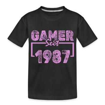 Tippen 1987 - Kinder Premium Bio T-Shirt - Schwarz - Vorne