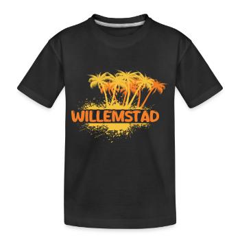 Party Willemstad - Kinder Premium Bio T-Shirt - Schwarz - Vorne