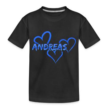Cadeau pour Andreas - T-shirt bio Premium Enfant - noir - Devant