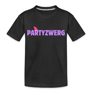 Costume de nain de nain de fête Costume de nain - T-shirt bio Premium Enfant - noir - Devant